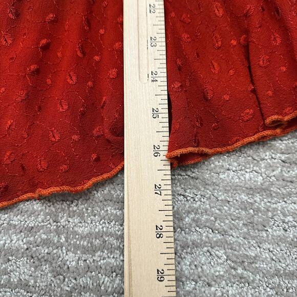 Vintage Dress Womens S Red Black Tie Dye Festival Boho Fairy Halter Y2K 90s - Picture 15 of 16